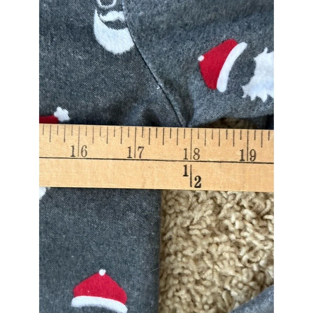 Pottery Barn Teen Santa Print Button Down Pajama Top Only Size Small Boy Or Girl